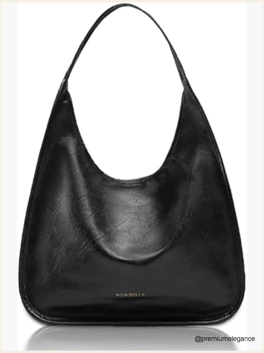 PU Leather Hobo Purse, Shoulder Bag Tote Handbag for Work Travel, Large